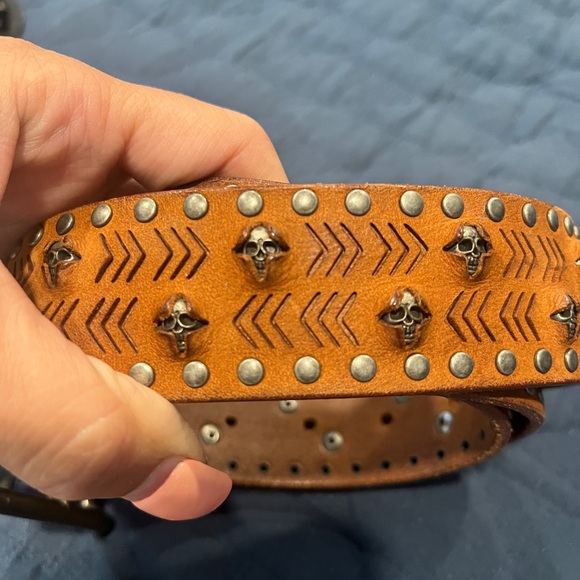 Zadig and Voltaire belt with skulls - Picture 1 of 5